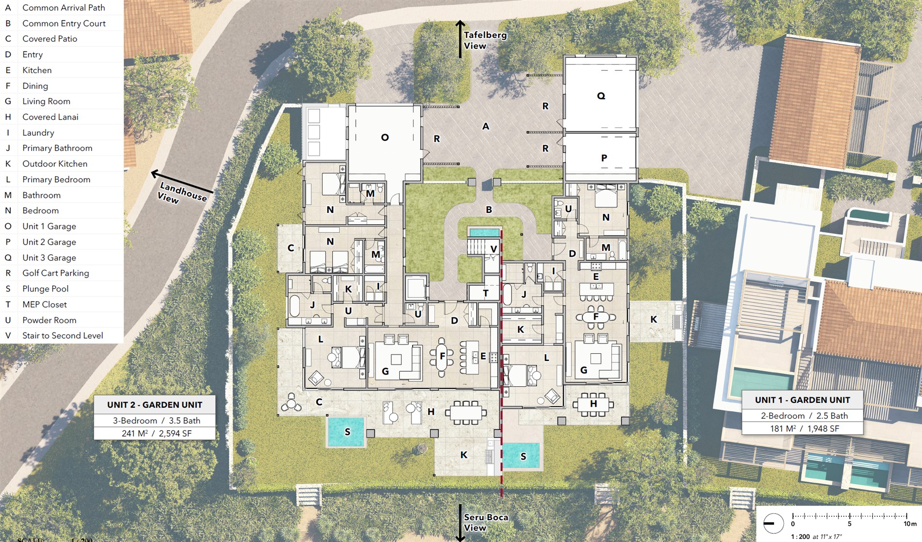 Villa D Garden and Duplex Units floor plan